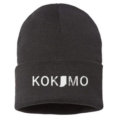 Kokomo Indiana Map Sustainable Knit Beanie