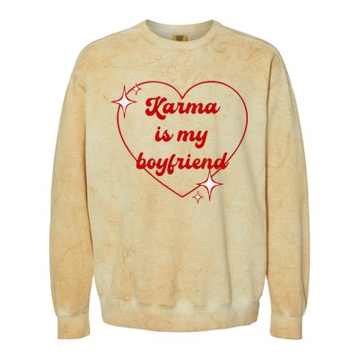 Karma Is My Boyfriend Colorblast Crewneck Sweatshirt