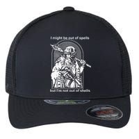 Kuyvon I Might Be Out Of Spells But IM Not Out Of Shells Flexfit Unipanel Trucker Cap