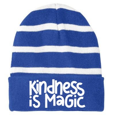 Kindness Is Magic Anti Bullying Kind Orange Unity Day Great Gift Striped Beanie with Solid Band