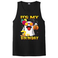 Kids Its My 3rd Birthday Ghost Pumpkin Halloween Party 3 Years PosiCharge Competitor Tank