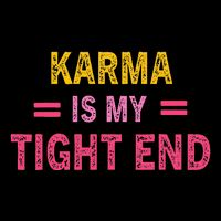Karma is My Tight End Wool Snapback Cap