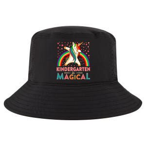 Kindergarten Is Magical Cute Rainbow Dabbing Unicorn Gift Cool Comfort Performance Bucket Hat