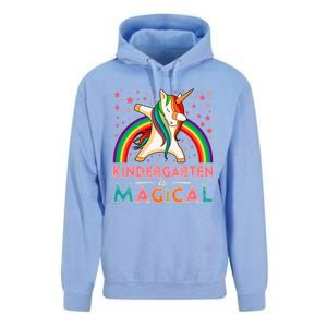 Kindergarten Is Magical Cute Rainbow Dabbing Unicorn Gift Unisex Surf Hoodie