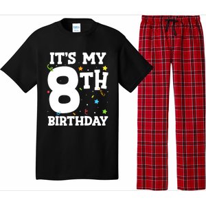 Kids Its My 8th Birthday 8 Eight Happy Birthday Boy Or Girls Pajama Set