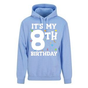 Kids Its My 8th Birthday 8 Eight Happy Birthday Boy Or Girls Unisex Surf Hoodie