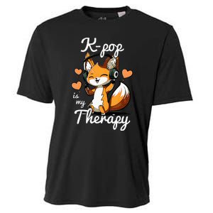 Kpop Is My Therapy Fox Korean Cooling Performance Crew T-Shirt