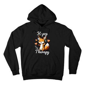 Kpop Is My Therapy Fox Korean Hoodie