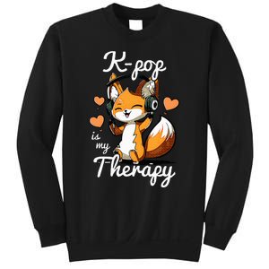 Kpop Is My Therapy Fox Korean Sweatshirt