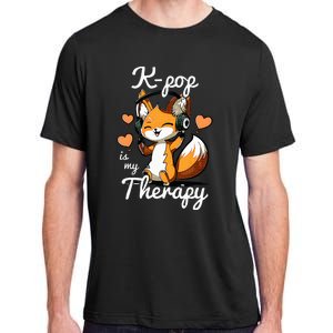 Kpop Is My Therapy Fox Korean Adult ChromaSoft Performance T-Shirt