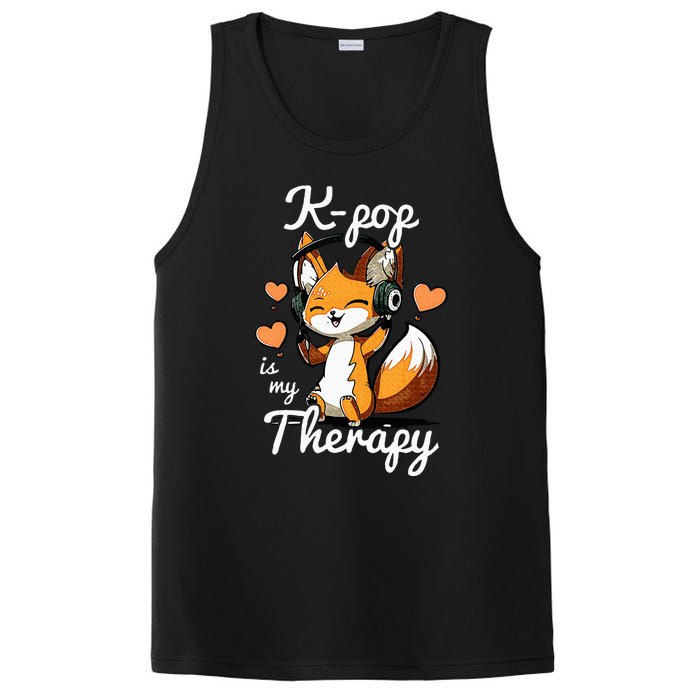 Kpop Is My Therapy Fox Korean PosiCharge Competitor Tank