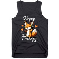 Kpop Is My Therapy Fox Korean Tank Top