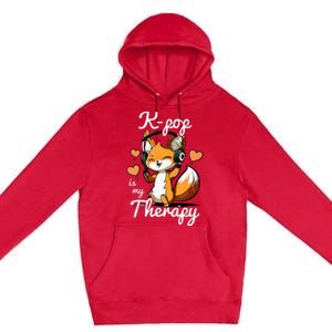 Kpop Is My Therapy Fox Korean Premium Pullover Hoodie