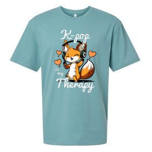 Kpop Is My Therapy Fox Korean Sueded Cloud Jersey T-Shirt