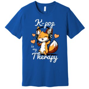 Kpop Is My Therapy Fox Korean Premium T-Shirt