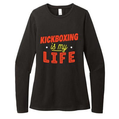 Kickboxing Is My Life Funny Kickboxer Womens CVC Long Sleeve Shirt