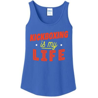 Kickboxing Is My Life Funny Kickboxer Ladies Essential Tank