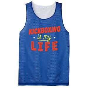 Kickboxing Is My Life Funny Kickboxer Mesh Reversible Basketball Jersey Tank