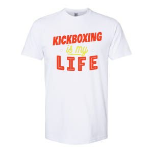 Kickboxing Is My Life Funny Kickboxer Softstyle CVC T-Shirt