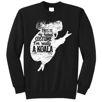 Koala Is My Human Costume Love Australian Koalas Kids Sweatshirt