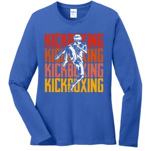 Kickboxing Is My Favorite Season For Kickboxer Ladies Long Sleeve Shirt