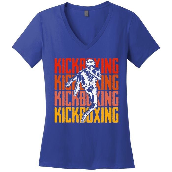 Kickboxing Is My Favorite Season For Kickboxer Women's V-Neck T-Shirt