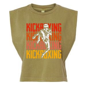 Kickboxing Is My Favorite Season For Kickboxer Garment-Dyed Women's Muscle Tee