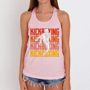 Kickboxing Is My Favorite Season For Kickboxer Women's Knotted Racerback Tank