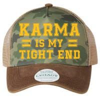 Karma Is My Tight End Legacy Tie Dye Trucker Hat