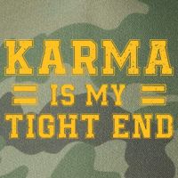 Karma Is My Tight End Legacy Tie Dye Trucker Hat