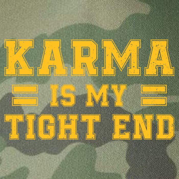 Karma Is My Tight End Legacy Tie Dye Trucker Hat