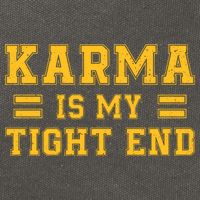 Karma Is My Tight End Cotton Canvas Backpack