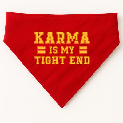 Karma Is My Tight End USA-Made Doggie Bandana