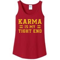 Karma Is My Tight End Ladies Essential Tank