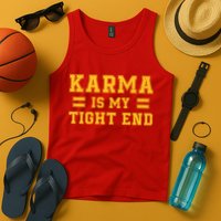 Karma Is My Tight End Tank Top