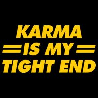 Karma Is My Tight End Kansas Football Backpack