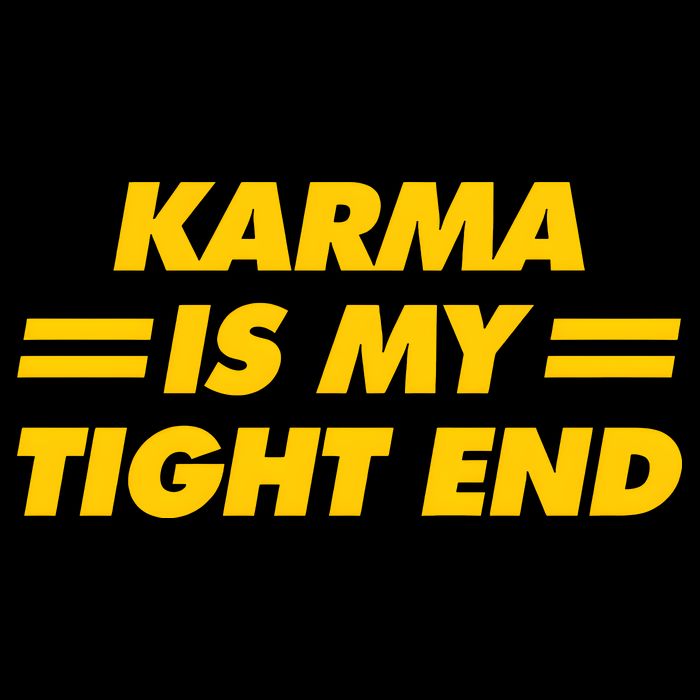 Karma Is My Tight End Kansas Football Backpack