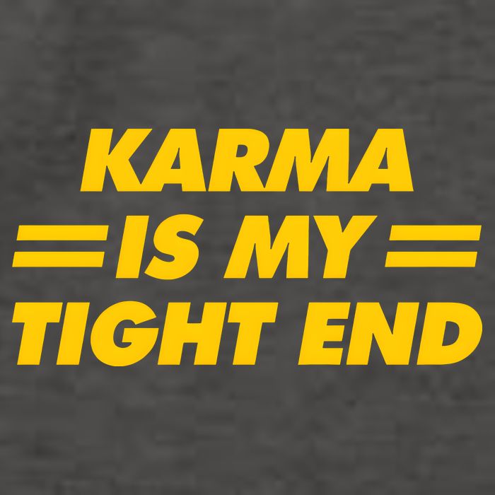 Karma Is My Tight End Kansas Football Vector Backpack
