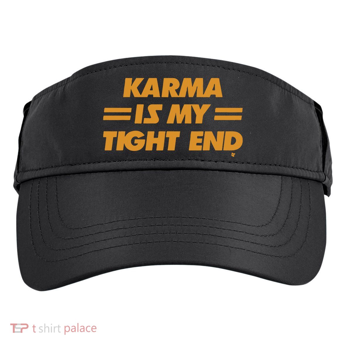 Karma Is My Tight End Kansas Adult Drive Performance Visor