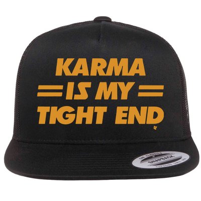 Karma Is My Tight End Kansas Flatbill Hat