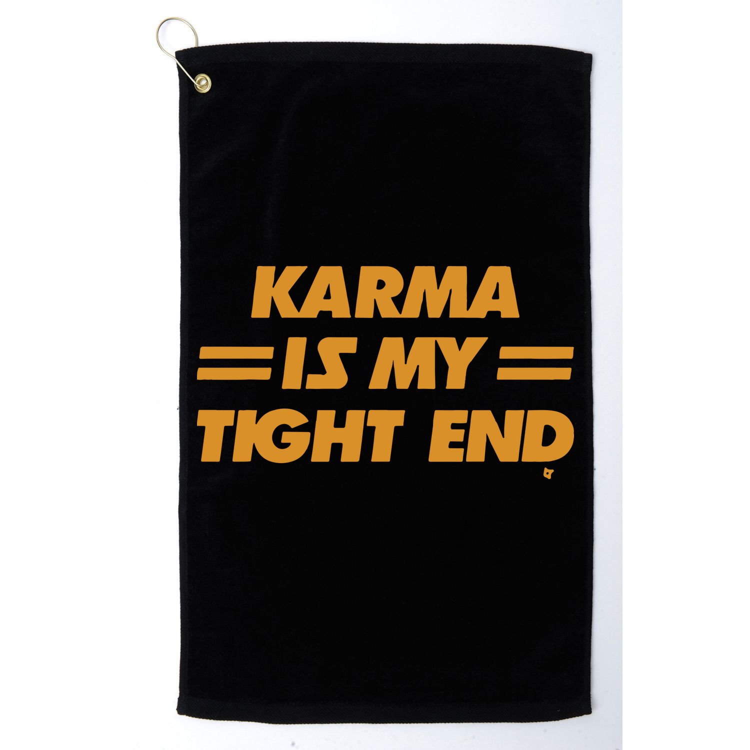 Karma Is My Tight End Kansas Golf Towel