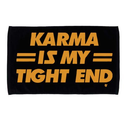 Karma Is My Tight End Kansas Microfiber Hand Towel