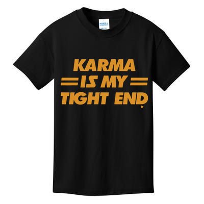 Karma Is My Tight End Kansas Kids T-Shirt
