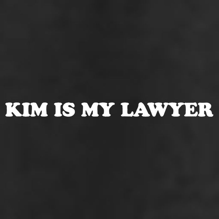 Kim Is My Lawyer Funny Trending 7 Panel Mesh Trucker Snapback Hat