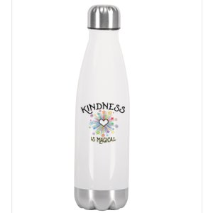 KINDNESS Is Magical Motivational Positive Message Stainless Steel Insulated Water Bottle