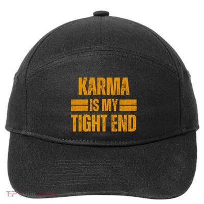 Karma Is My Tight End 7-Panel Snapback Hat