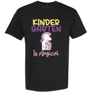 Kindergarten Is Magical Unicorn Gift Garment-Dyed Heavyweight T-Shirt