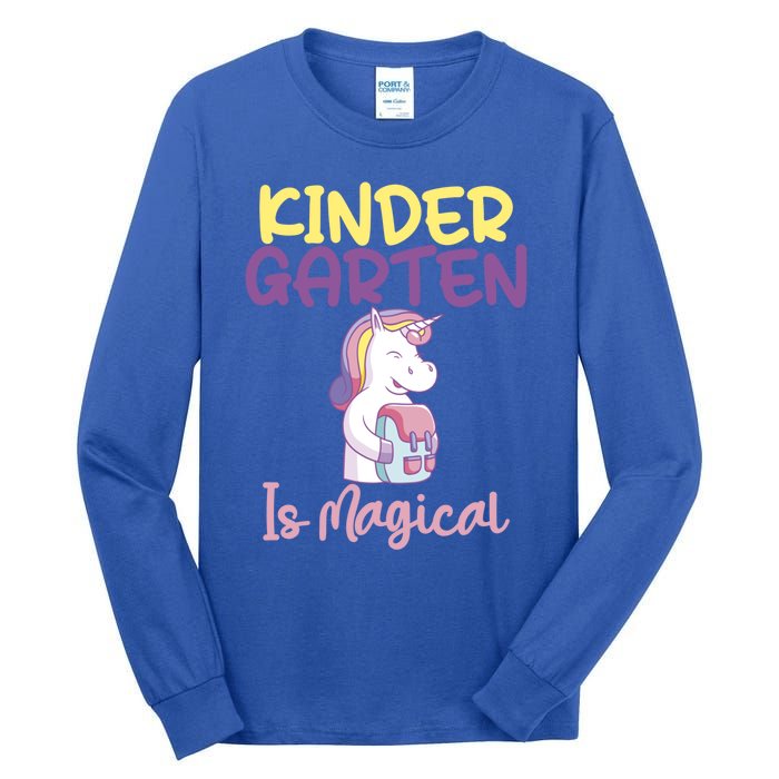 Kindergarten Is Magical Unicorn Gift Tall Long Sleeve T-Shirt