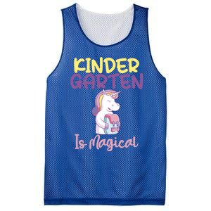 Kindergarten Is Magical Unicorn Gift Mesh Reversible Basketball Jersey Tank