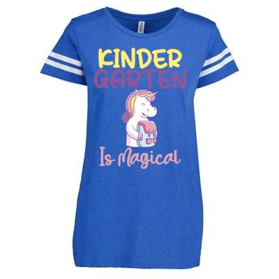 Kindergarten Is Magical Unicorn Gift Enza Ladies Jersey Football T-Shirt